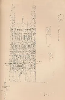 Victoria Tower, Westminster, c1837 (1904). Artist: Sir Charles Barry Victoria Tower, Westminster, c1837 (1904). Artist: Sir Charles Barry