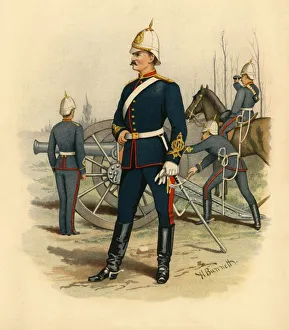 Richards Prints: Victorian Artillery, 1890. Creator: Godfrey Douglas Giles