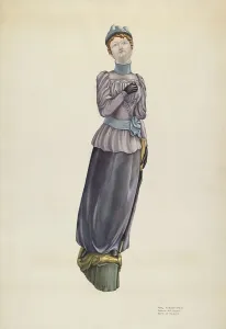 Victorian Lady Figurehead, c. 1938. Creator: Molly Bodenstein