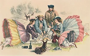 A Victorian Picnic, c1860, (1944). Creator: Unknown A Victorian Picnic, c1860, (1944). Creator: Unknown