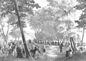 Lascelles Prints: Victorias Visit to Louis Philippe in 1843: Fete Champetre... in the Forest of Eu, (1901)