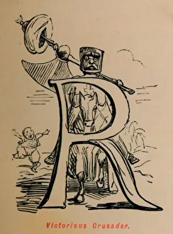 The Comic History Of England Gallery: Victorious Crusader, c1860, (c1860). Artist: John Leech
