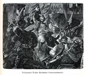 Victorious Turks Entering Constantinople, 1882. Artist: Anonymous