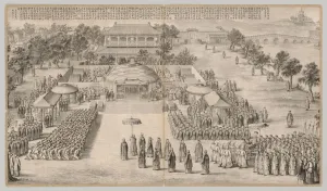 1644 1911 Prints: The Victory Banquet: from Battle Scenes of the Quelling of Rebellions