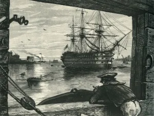 Portsmouth Prints: The Victory, c1870