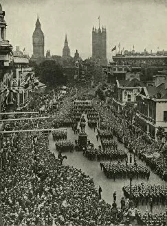 Celebrations Gallery: Victory Day Procession, London, 19 July 1919, (c1920). Creator: Unknown