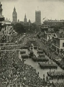 Celebrating Prints: Victory Day Procession, London, 19 July 1919, (c1920). Creator: Unknown