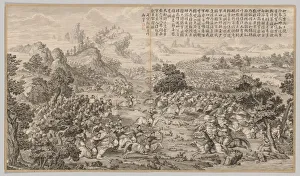1644 1911 Prints: Victory at Heluo Heshi: from Battle Scenes of the Quelling of Rebellions... c. 1765-1774