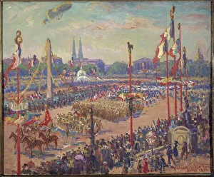8th Arrondissement Prints: Victory parade, Place de la Concorde