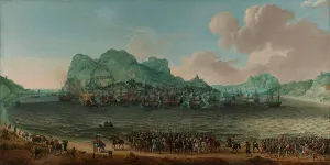 Adam Willaerts Prints: Victory over the Spanish near Gibraltar by a Fleet Commanded by Admiral Jacob van Heemskerck