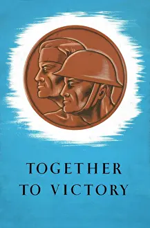 Co Operation Prints: Together to Victory, World War II poster, between 1939 and 1946