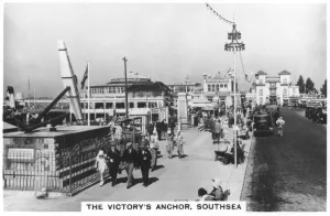 Southsea Prints: The Victorys anchor, Southsea, 1937