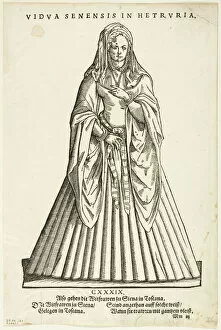 Ammon Jost Gallery: Vidua Senensis in Hetruria (Widow of Siena in Tuscany) from H. Weigels Trachtenbuch...1937