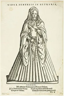 Vidua Senensis in Hetruria (Widow of Siena in Tuscany) from H. Weigel's Trachtenbuch...1937 Vidua Senensis in Hetruria (Widow of Siena in Tuscany) from H. Weigel's Trachtenbuch...1937