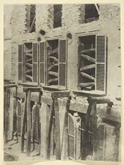 Vieille Maison en Restauration, 1842 / 50, printed 1965. Creator: Hippolyte Bayard