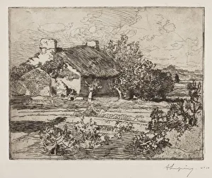 Vielle Bourrine, Maison du Marais, Vendee, 1892. Creator: Auguste Louis Lepere (French