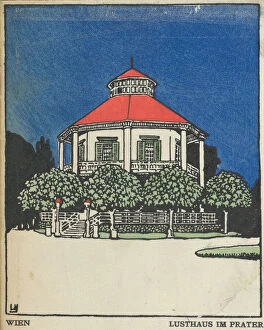 Images Dated 26th October 2020: Vienna: 'Pleasure Pavilion'in the Prater (Wien: Lusthaus im Prater), 1908