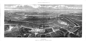 Vienna, Showing the International Exhibition Buildings, 1873. Artist: T Sulman