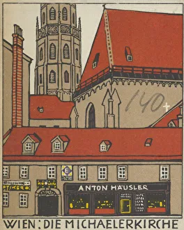 Janke Urban Prints: Vienna: St. Michaels Church (Wien: Die Michaelerkirche), 1908. Creator: Urban Janke