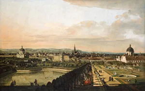 Bellotto Prints: Vienna Viewed from the Belvedere Palace, 1759-1760. Artist: Bellotto, Bernardo (1720-1780)