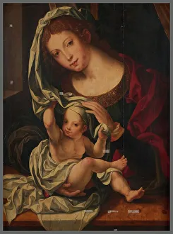 Conservation Prints: Vierge à l'Enfant, d'après Mabuse. Creator: Anon