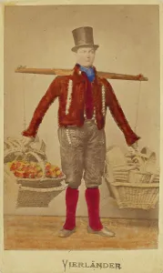 Baskets Prints: Vierlander, 1865-1875. Creator: E. Hattorff
