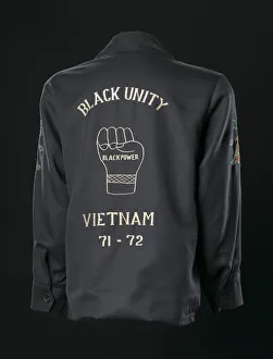 Rights Collection: Vietnam tour jacket with Black Power embroidery, 1971-1972. Creator: Saha Union Group