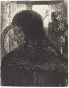 Fantastical Prints: Vieux Chevalier (Old Knight), 1896. Creator: Odilon Redon