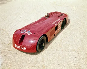 Long Prints: Back view of a 1927 Sunbeam 1000hp