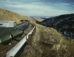 Highway Gallery: View along US 40 in Mount Vernon Canyon, Colorado, 1942. Creator: Andreas Feininger