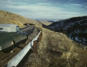 Highway Prints: View along US 40 in Mount Vernon Canyon, Colorado, 1942. Creator: Andreas Feininger