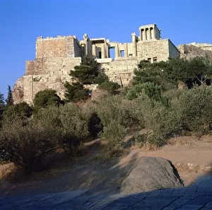 View of the Acropolis of Athens from the southwest, 5th century BC View of the Acropolis of Athens from the southwest, 5th century BC