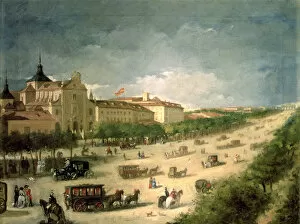 Alcala Collection: View of Alcala street, Madrid
