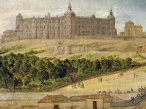 Images Dated 4th April 2013: View of the Alcazar of Madrid, 1650