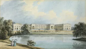 Tsarskoe Selo Prints: View of Alexander Palace in Tsarskoye Selo