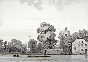 All Saints Church Gallery: View of All Saints Church, Fulham, London, 1836. Artist: Andrew Picken