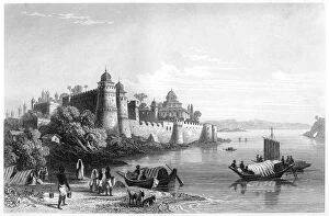 Akbar Collection: View of Allahabad, showing the fort, c1860