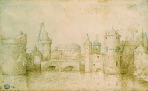 View of the ancient fortifications of Amsterdam, Netherlands, 1562. Artist: Pieter Bruegel the Elder