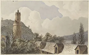 Klinkhamer Hendrik Abraham Prints: View over Andernach and the Rhine, 1820-1872. Creator: Hendrik Abraham Klinkhamer