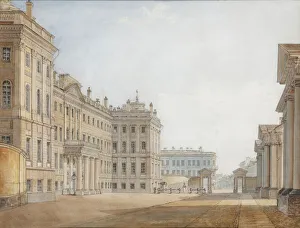 Sadovnikov Prints: View of the Anichkov Palace in St Petersburg, 1830s