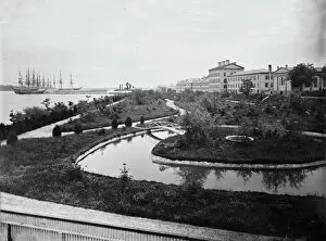 Pond Collection: View of Annapolis, Maryland (Naval Academy), between 1860 and 1880. Creator: Unknown