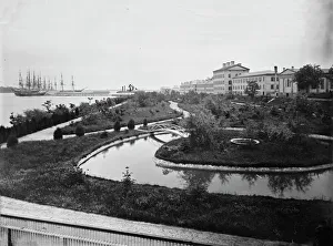 Glass Negatives 1860 1880 Gmgpc Gallery: View of Annapolis, Maryland (Naval Academy), between 1860 and 1880. Creator: Unknown