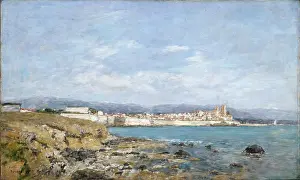 Eugene Boudin Prints: View of Antibes, 1893. Creator: Eugene Louis Boudin
