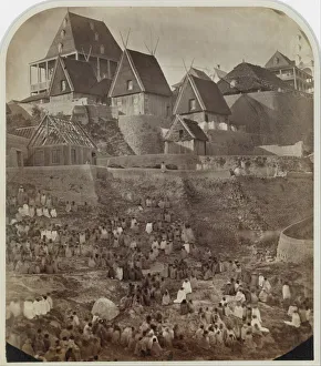 Malagasy Prints: View of Antsahatsiroa, Madagascar, 1862-65. Creator: William Ellis