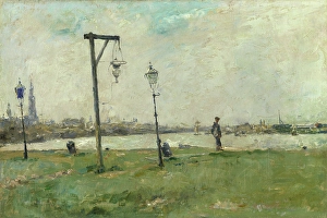 Street Lamp Prints: A View of Antwerp, c1880-1900. Creator: Pieter Verhaert