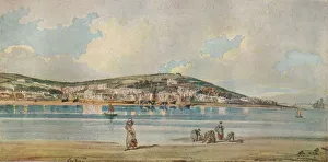 Headland Prints: View of Appledore, North Devon, from Instow Sands, 1798, (1919). Artist: Thomas Girtin