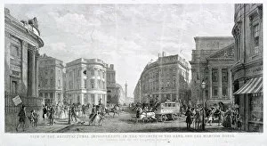 Thomas Higham Gallery: View of the Architectural Improvements in the Vicinity of the Bank, and the Mansion House