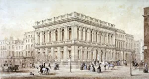 Pall Mall Gallery: View of the Army and Navy Club on Pall Mall, Westminster, London, c1853