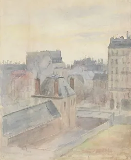 Artists Home Prints: View from the Artist's Home in Paris, c1890. Creator: Albert Edelfelt