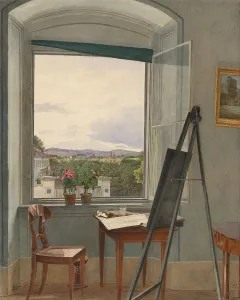 Artistic Work Prints: View from the Artists Studio in Alservorstadt toward Dornbach